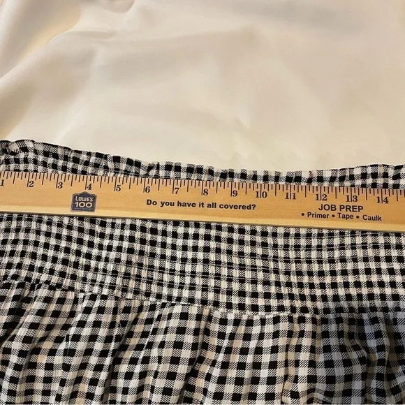 Hippie Rose Skirt Black & White Check XL Elastic waist New no tags - Picture 13 of 14